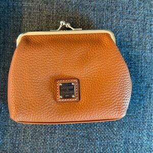 Dooney & Bourke Brown Leather Coin Pouch